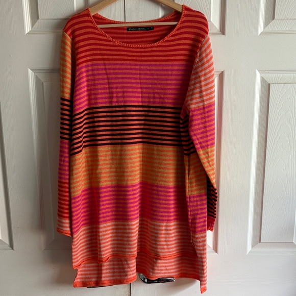 Gudrun Sjöden Striped Pink and Orange Sweater